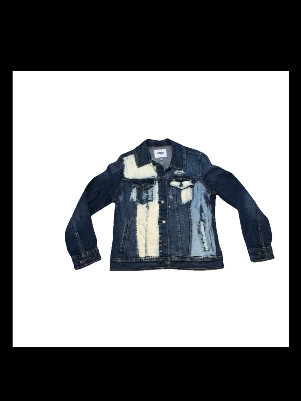 Old Navy Dark Blue and Light Blue Denim Jacket